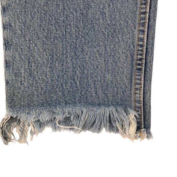 CARMAR Emelia Straight Leg Jean Women Sz 28 Blue Distressed Gorpcore Grunge Boho - Picture 7 of 11